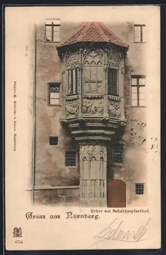 AK Nürnberg, Erker am Sebalduspfarrhof