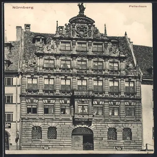 AK Nürnberg, Frontansicht vom Pellerhaus