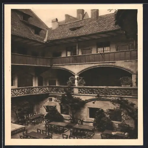 AK Nürnberg, Historischer Hof, Tucherstrasse 20