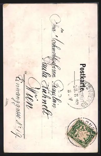 Künstler-AK Nürnberg, Partie im Burghof