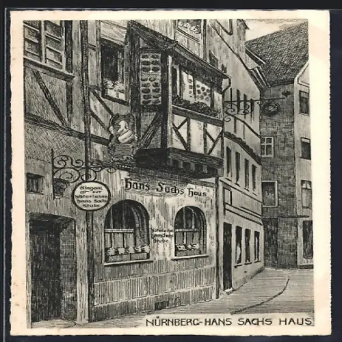 AK Nürnberg, Hans Sachs Haus, Hans Sachs Stube