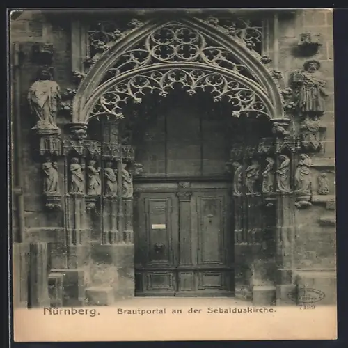 AK Nürnberg, Brautportal an der Sebalduskirche