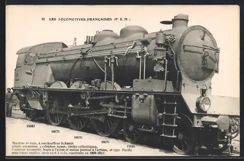 AK Machine No. 6101, französische Eisenbahn
