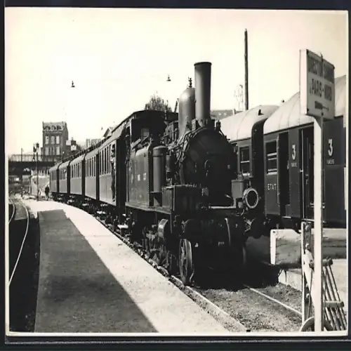 Foto-AK Dampflokomotive No. 2327, französische Eisenbahn