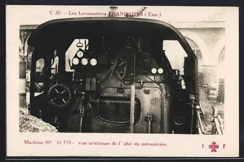 AK Machine No. 31550, französische Eisenbahn