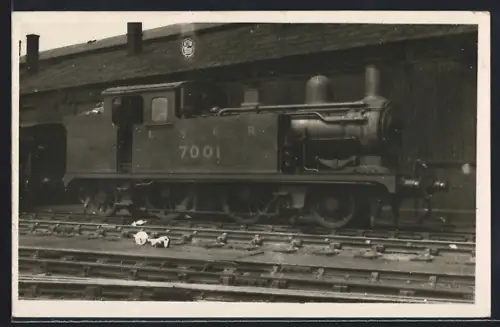 Foto-AK Dampflokomotive No. 7001 LNER, englische Eisenbahn