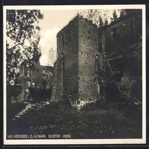 AK Bad Arendsee, Ansicht der Kloster-Ruine