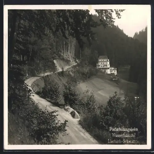 AK Lierbach /Schwarzw., Posterholungsheim Wasserfallhotel mit Strasse