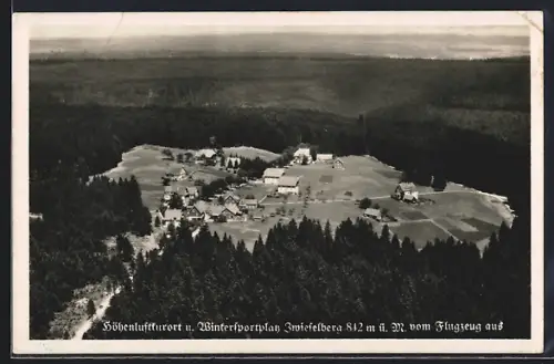 AK Zwieselberg / Württ., Gesamtansicht vom Flugzeug aus