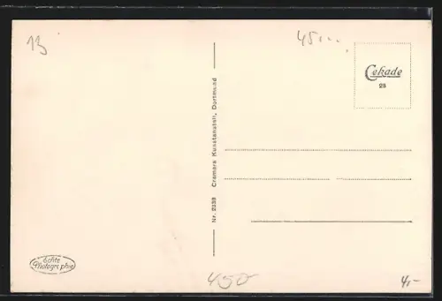 AK Essen, Stadttheater von der Strasse aus