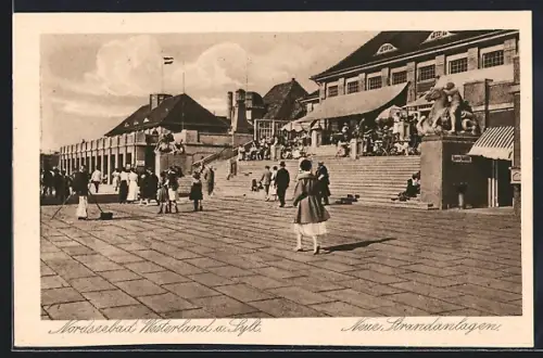 AK Westerland /Sylt, Neue Strandanlagen, Ortspartie