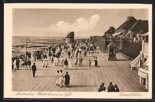 AK Westerland /Sylt, Konzertplatz mit Seeblick