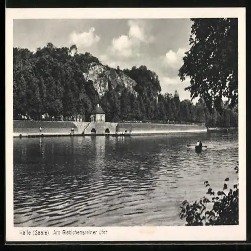 AK Halle /Saale, Am Giebichensteiner Ufer