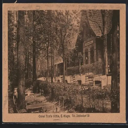 AK Zehlendorf, Gasthaus Onkel Toms Hütte E. Kluge