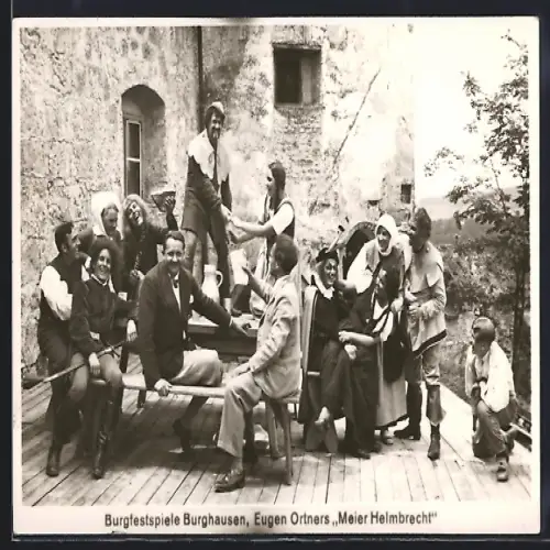 AK Burghausen / Salzach, Burgfestspiele 1932, Eugen Ortners Meier Helmbrecht