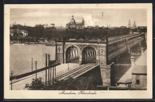 AK Ludwigshafen / Rhein, Blick nach Mannheim