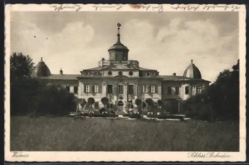 AK Weimar / Thüringen, Schloss Belvedere