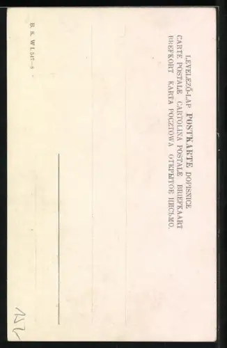 Künstler-AK Adolf Karpellus: Slawonien, Dame bindet ihrern Schuh