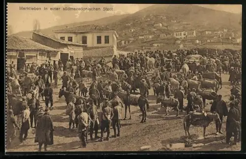 AK Marktleben in einer südmazedonischen Stadt
