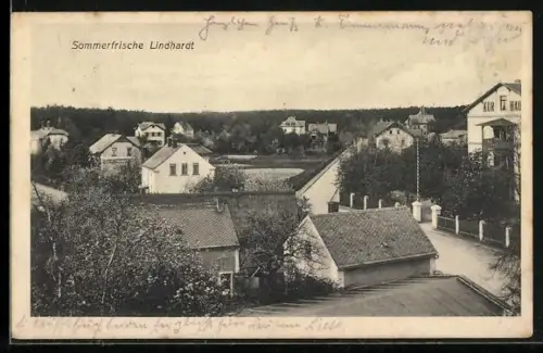 AK Lindhardt / Naunhof, Strassenpartie mit Kurhaus