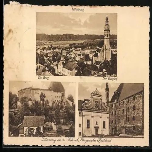 AK Tittmoning, Burg, Burghof, Gesamtansicht