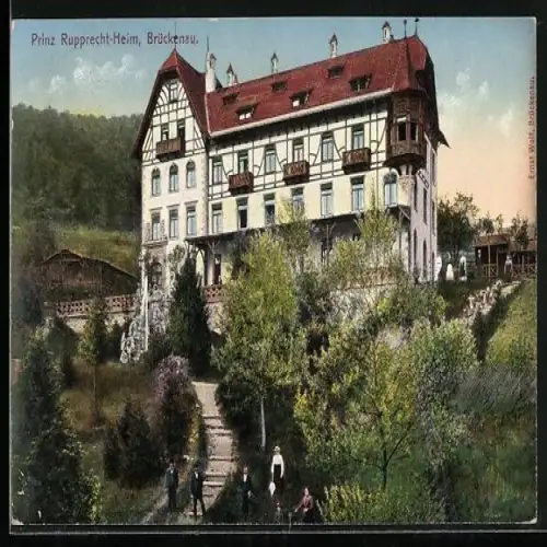 AK Bad Brückenau, Weg zum Hotel Prinz Rupprecht-Heim
