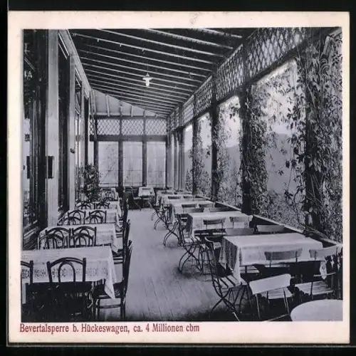 AK Hückeswagen, Restaurant an der Bevertalsperre Fr. Langenberg
