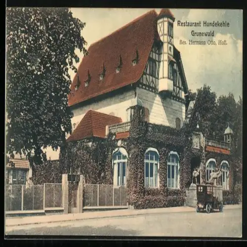 AK Grunewald, Restaurant Hundekehle Hermann Otto