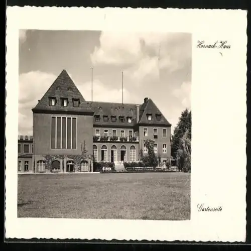AK Berlin-Dahlem, Harnack-Haus, Ihnestrasse 16-20, Gartenseite