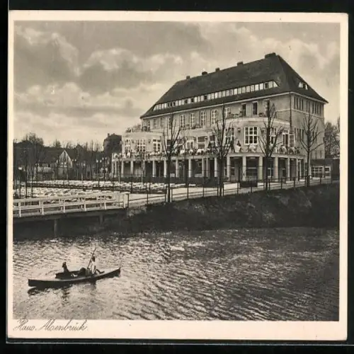 AK Berlin-Wannsee, Hotel und Restaurant Haus Alsenbrück am Stölpchensee