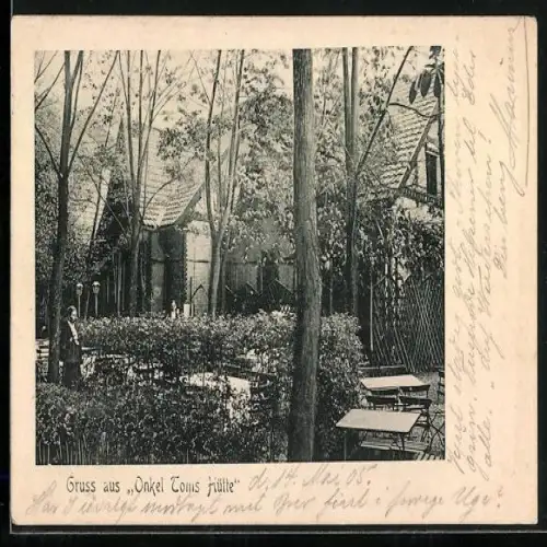 AK Berlin-Zehlendorf, Garten des Gasthaus Onkel Toms Hütte