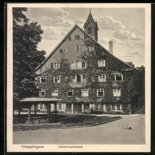 AK Göppingen, Christophsbad mit Pavillon