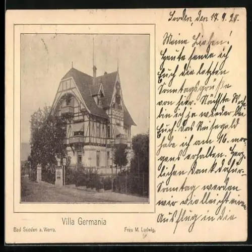 AK Bad Sooden a. Werra, Villa Germania