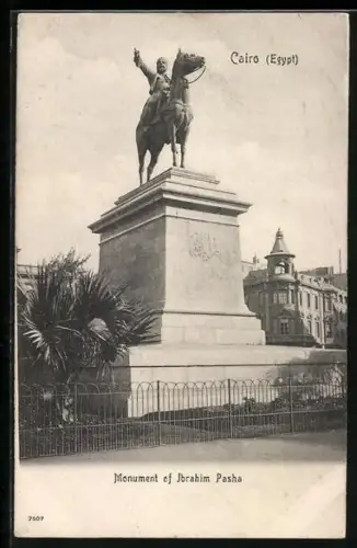 AK Cairo, Monument of Ibrahim Pasha