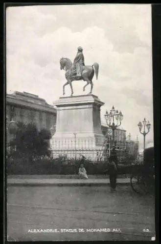 AK Alexandrie, Statue de Mohamed Ali