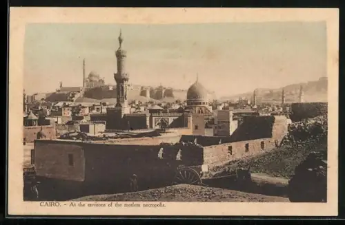 AK Cairo, At the environs of the moslem necropolis