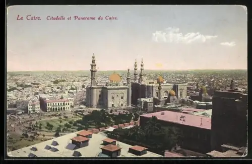 AK Le Caire, Citadelle et Panorama du Caire