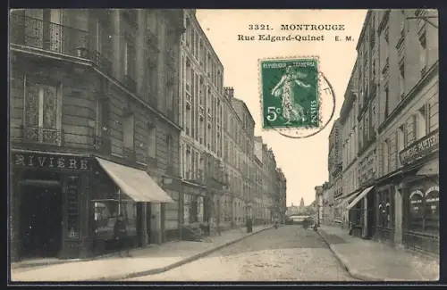 AK Montrouge, Rue Edgard-Quinet