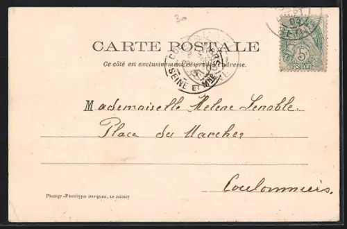 AK Clamart, La rue de Paris, vue prise de la rue de St-Cloud