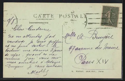 AK Malakoff, La Route de Châtillon à la Maison Blanche