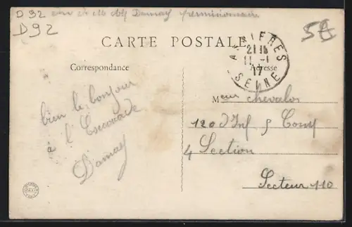 AK Bois-Colombes, Rue Victor-Hugo vue avec commerces et passants