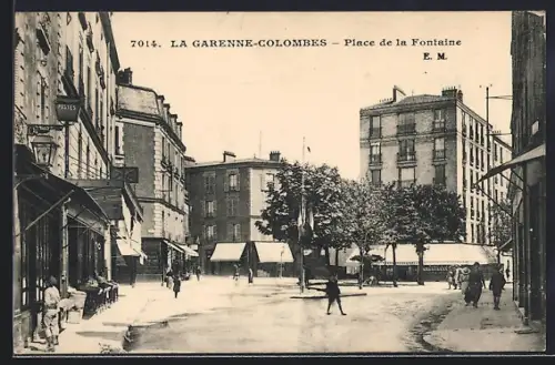 AK La Garenne-Colombes, Place de la Fontaine