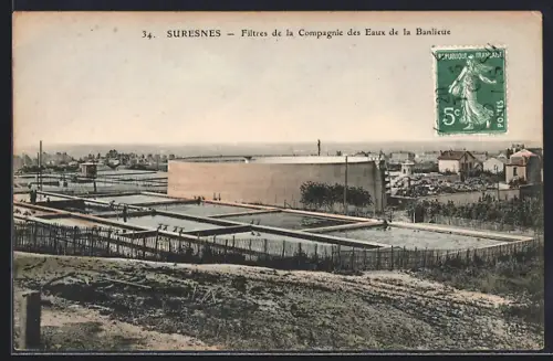 AK Suresnes, Filtres de la Compagnie des Eaux de la Banlieue