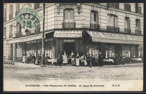 AK Suresnes, Café Restaurant du Tonkin 13, Quai de Suresnes