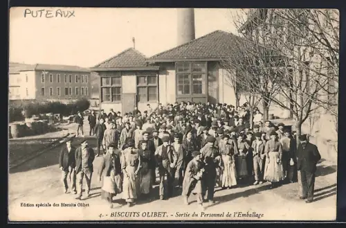 AK Puteaux, Biscuits Olibet, Sortie du Personnel de l`Emballage