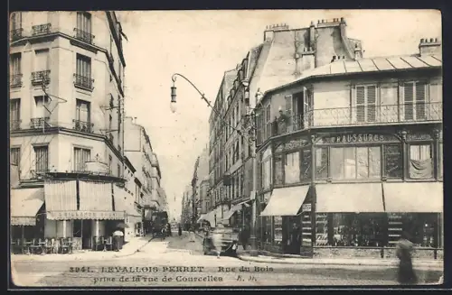 AK Levallois-Perret, Rue du Bois prise de la Rue de Courcelles