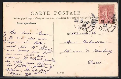 AK Levallois-Perret, Hospice du Perpétuel-Secours avec calèche devant l`entrée