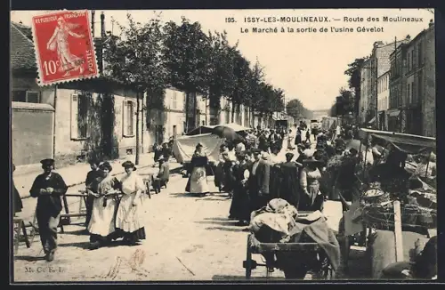 AK Issy-les-Moulineaux, Le Marché à la sortie de l`usine Gévelot