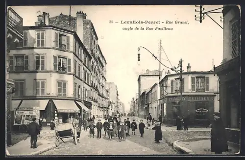 AK Levallois-Perret, Rue Gravel angle de la Rue Fazilleau