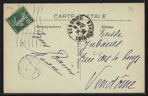 AK Levallois-Perret, Rue Chevallier prise de la Rue Danton, E.-M